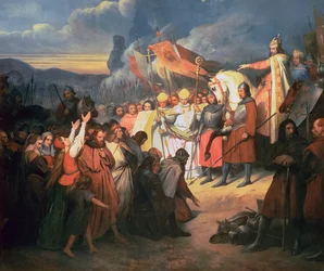 Charlemagne Receiving the submission of Witikind at Paderborn